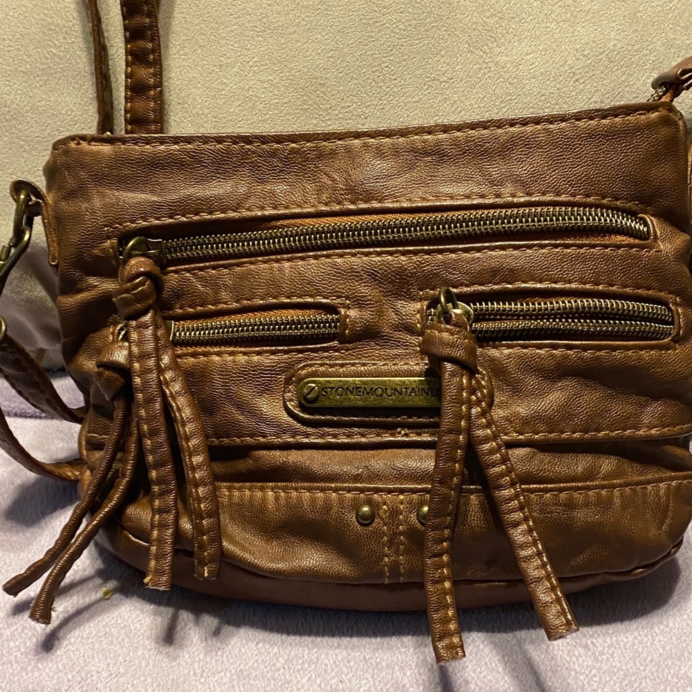 Stone Mountain Accessories Tan Crossbody Bag